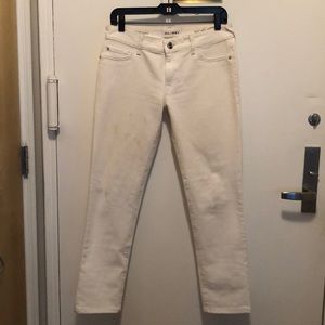 DL1961 100% organic cotton white jeans, worn once